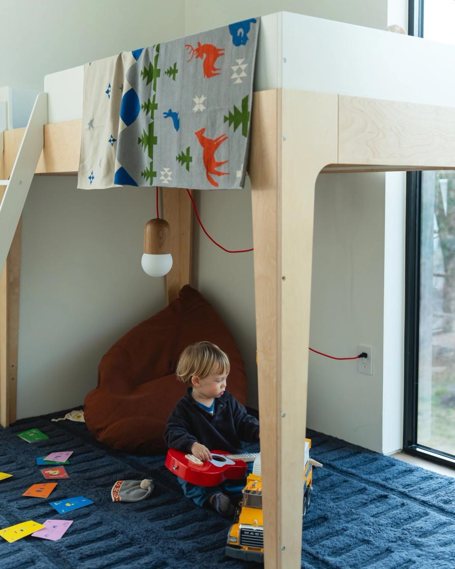 A child's bedroom in an American Housing home
