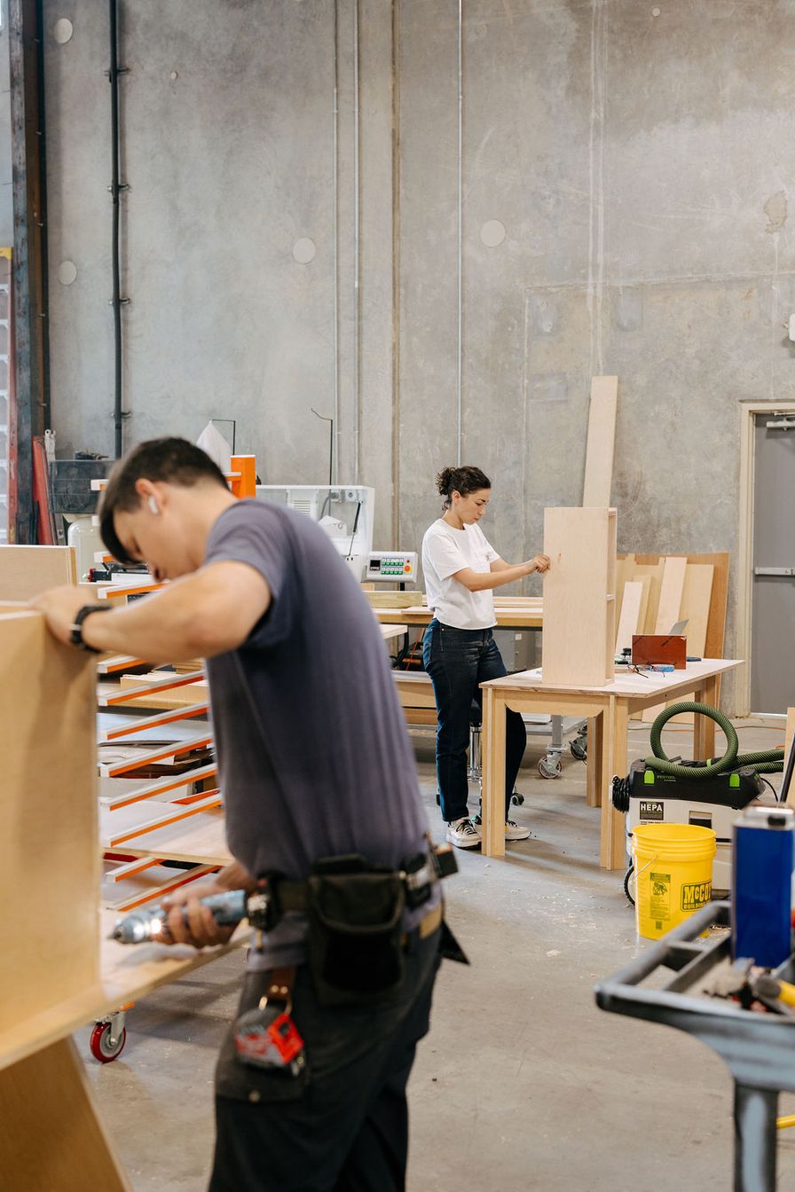 Millwork production at American Housing