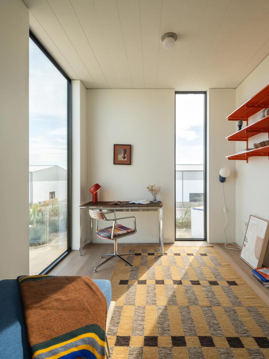 Home office at American Housing home