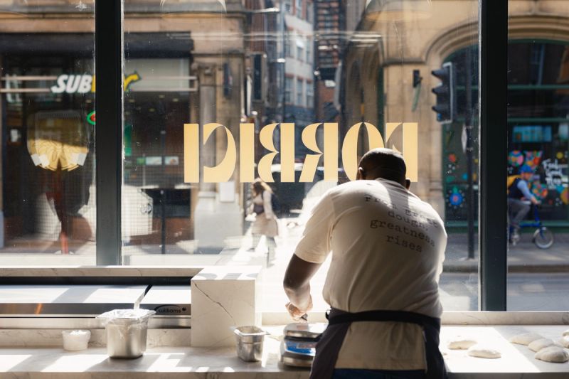 Chef preparing biga dough