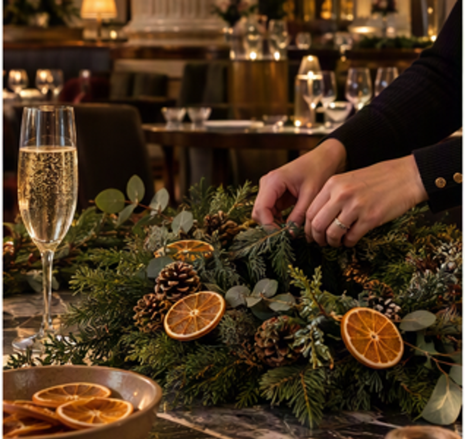 Christmas Wreath Making Workshop at the Restaurant Bar & Grill Liverpool