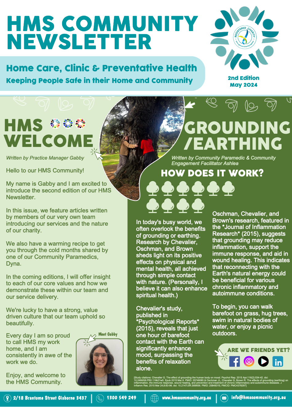 Newsletter cover page