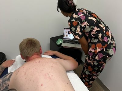 Anita providing patients education.