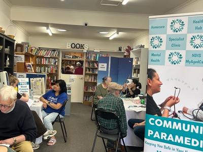 Health checks at lancefield Op Shop