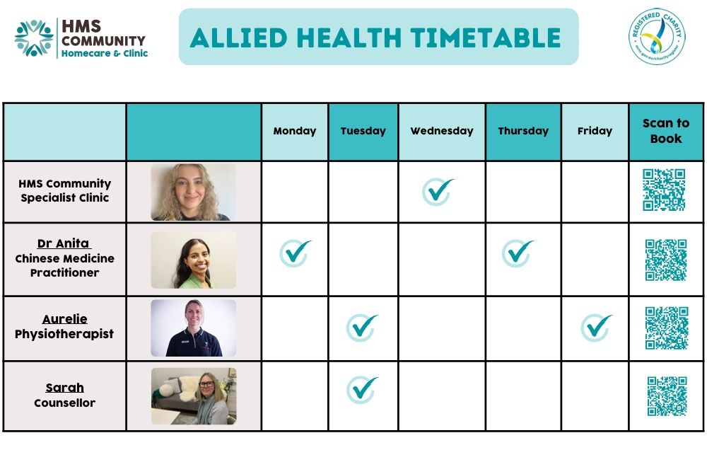 HMS Clinic Timetable 
