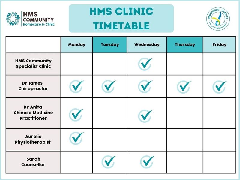 HMS Clinic Timetable 