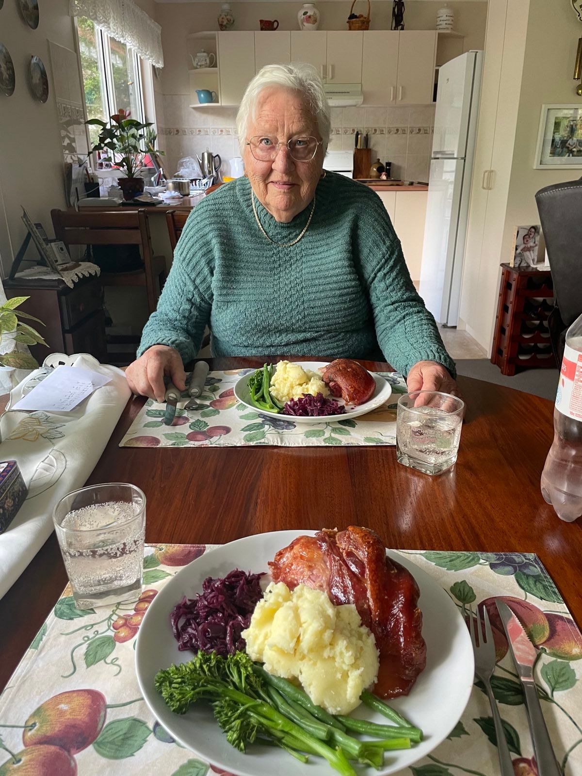 person eating a meal