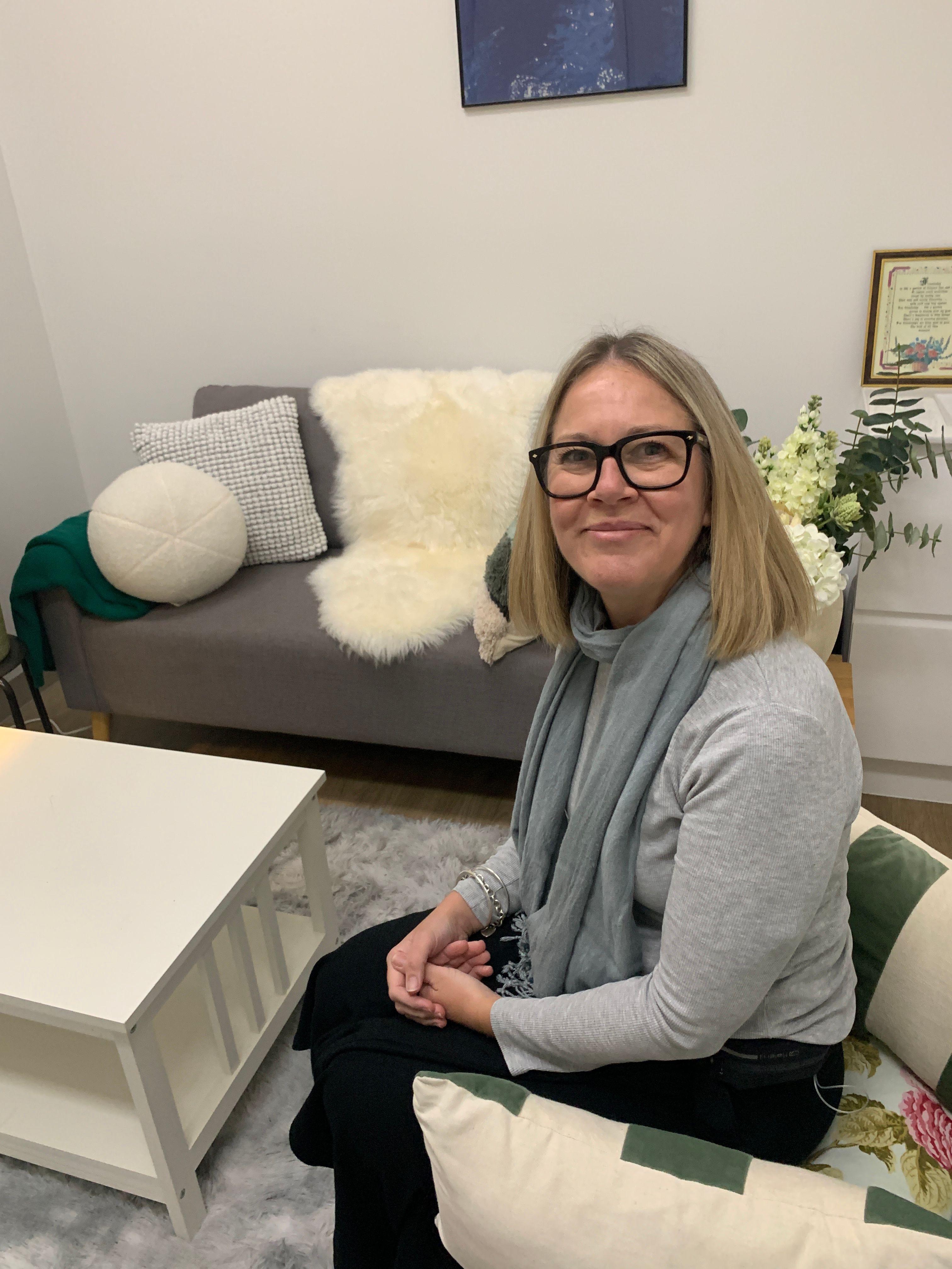 Sarah Sitting on a chair