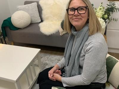 Sarah Sitting on a chair