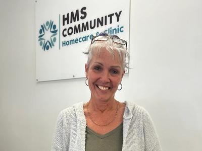 Community organiser smiling