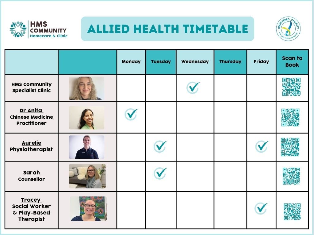 HMS Clinic Timetable 