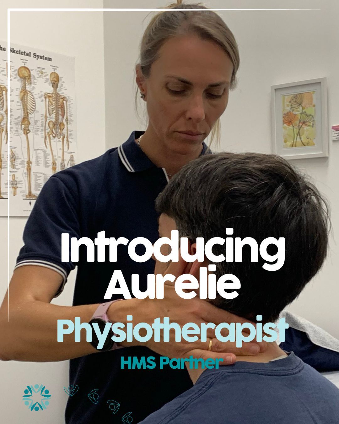 Person treating someone's neck