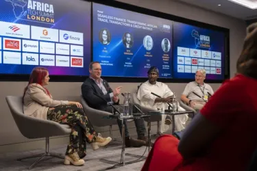 African entrepreneurs pitching to investors at Africa Tech Summit London.