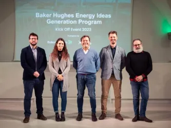 Futuristic graphic representing energy transition and innovation