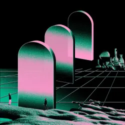 Researchers collaborating on a startup idea in a modern workspace