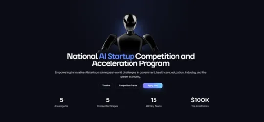 National AI Startup Competition and Acceleration Program banner