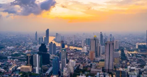 Vibrant collage of Asian cityscapes symbolizing market expansion opportunities.