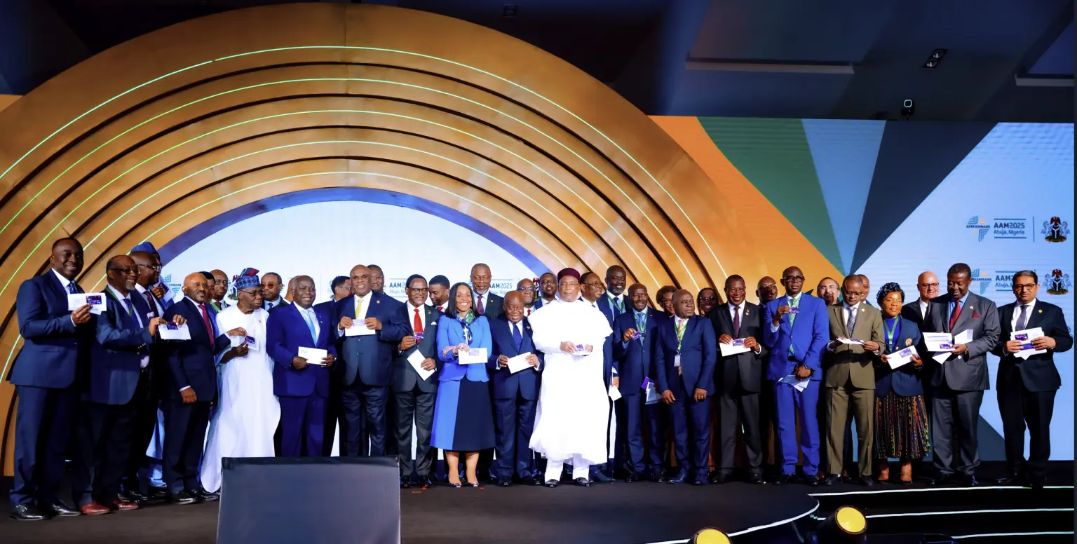 African and Caribbean leaders during the launch of the PAPSSCARD