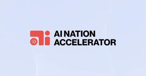 AI startups collaborating during the AI NATION ACCELERATOR program.