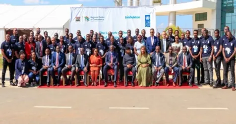 Innovators collaborating on AI solutions for Kenya's future.