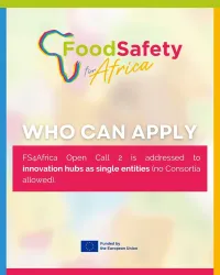 Illustration of food safety concepts in African and European contexts.