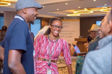 Diverse startup founders collaborating at the Google for Startups Accelerator Africa program.