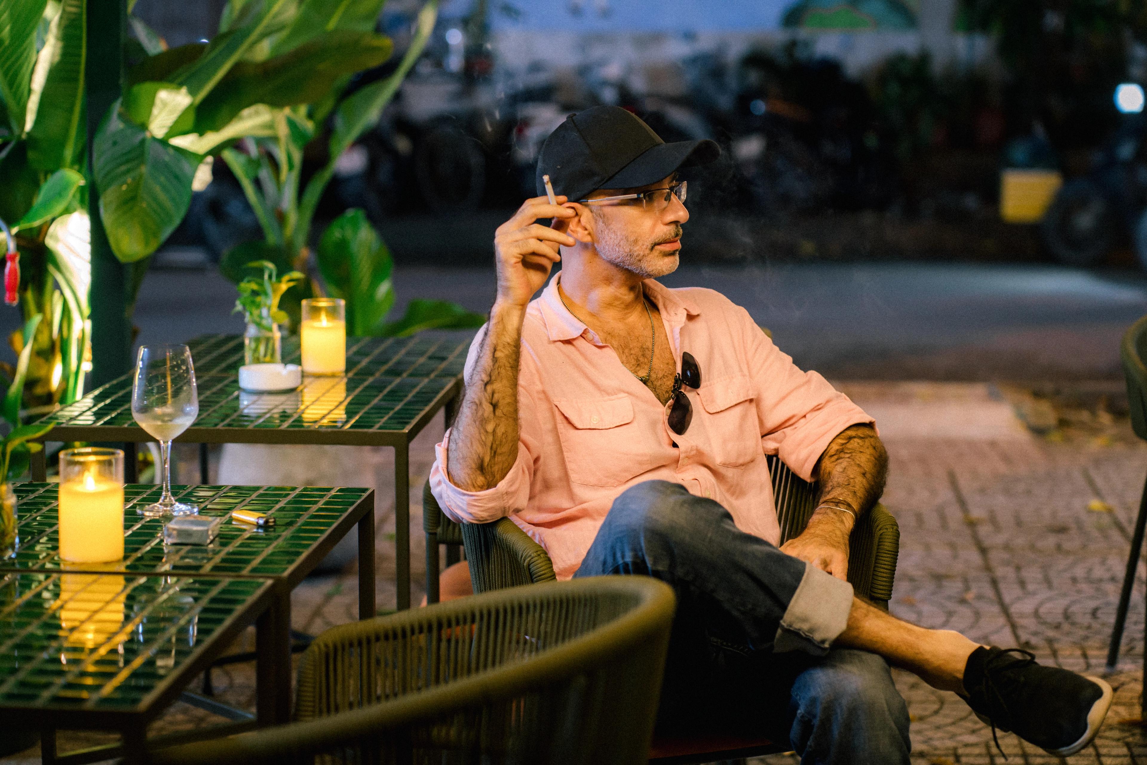 saigon french guy smoking