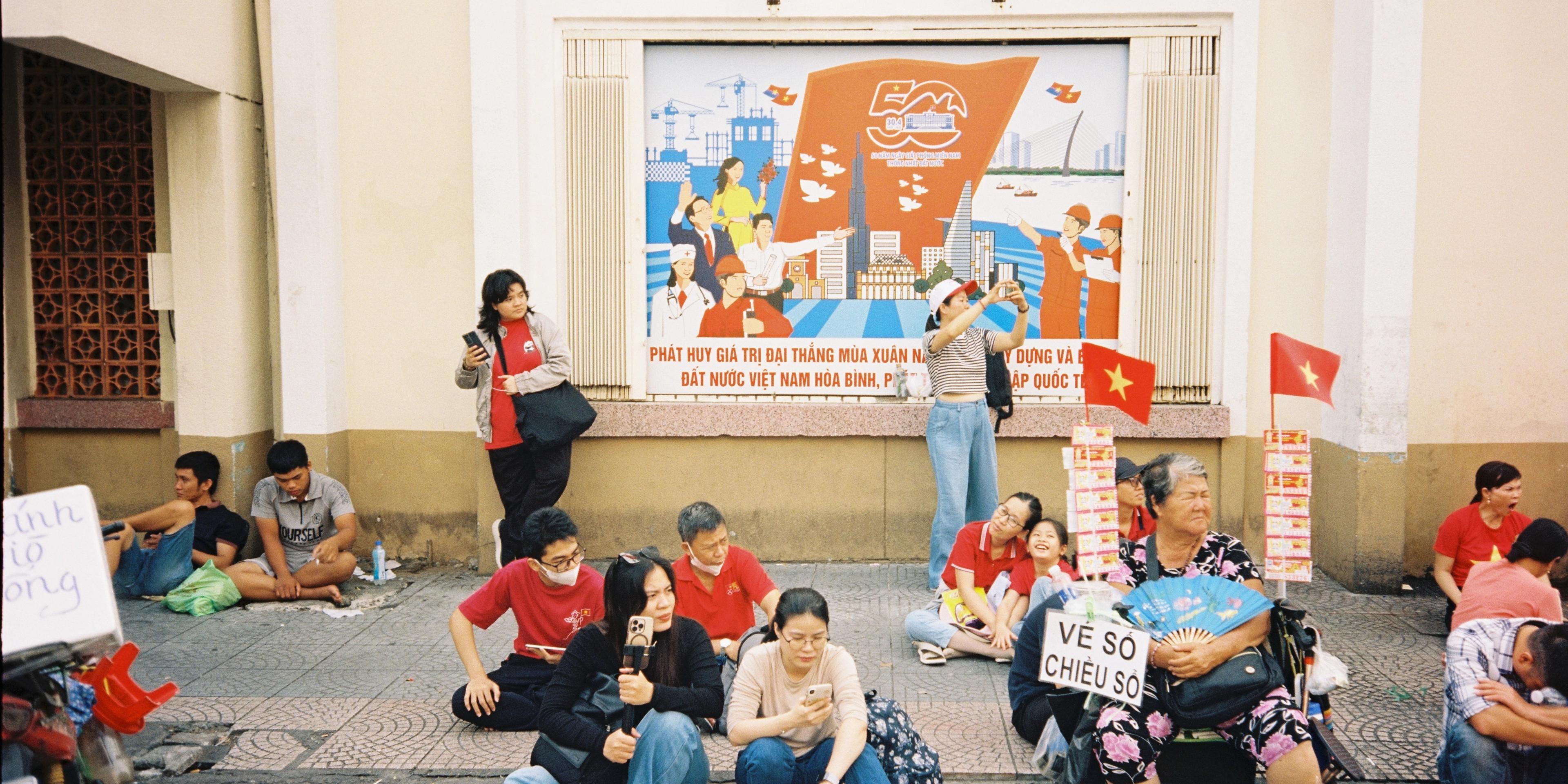 saigon reunification parade poster