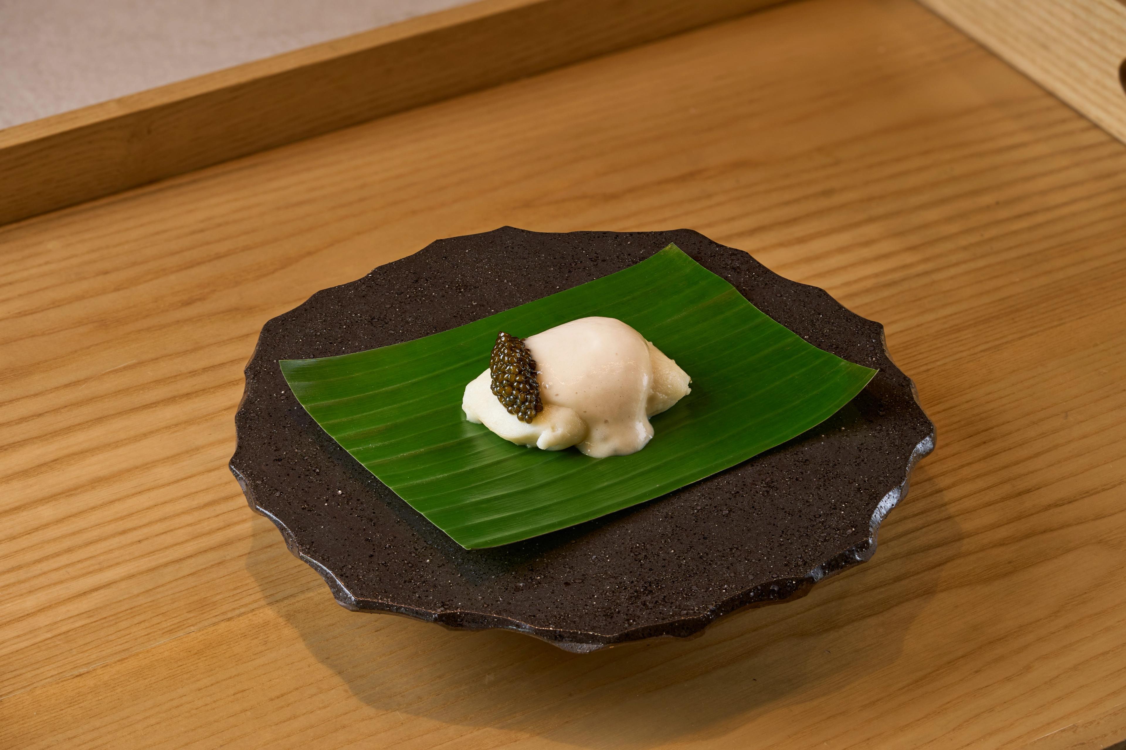 Scallop with coconut and fish sauce