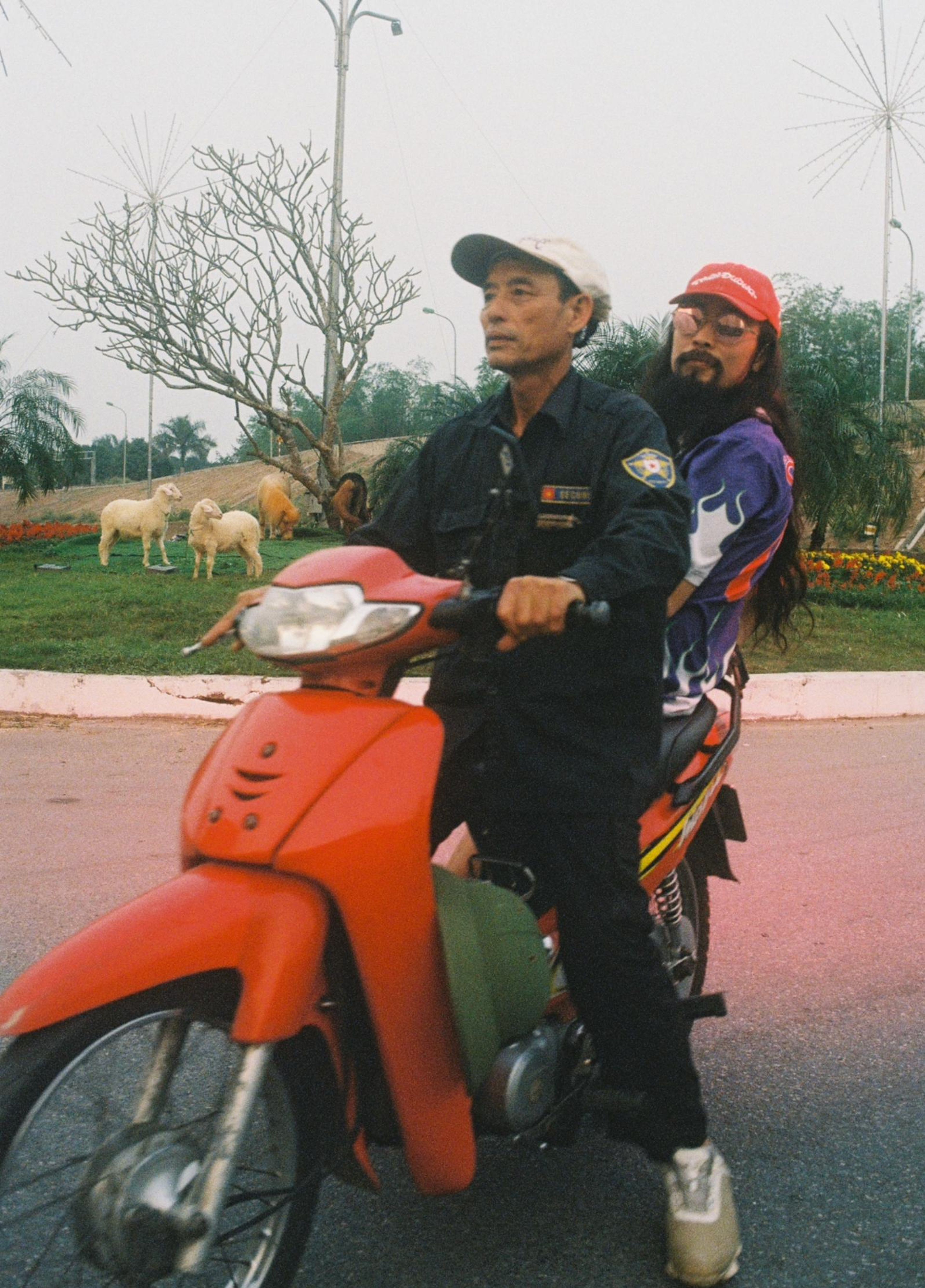 man bike friends japanese vietnamese