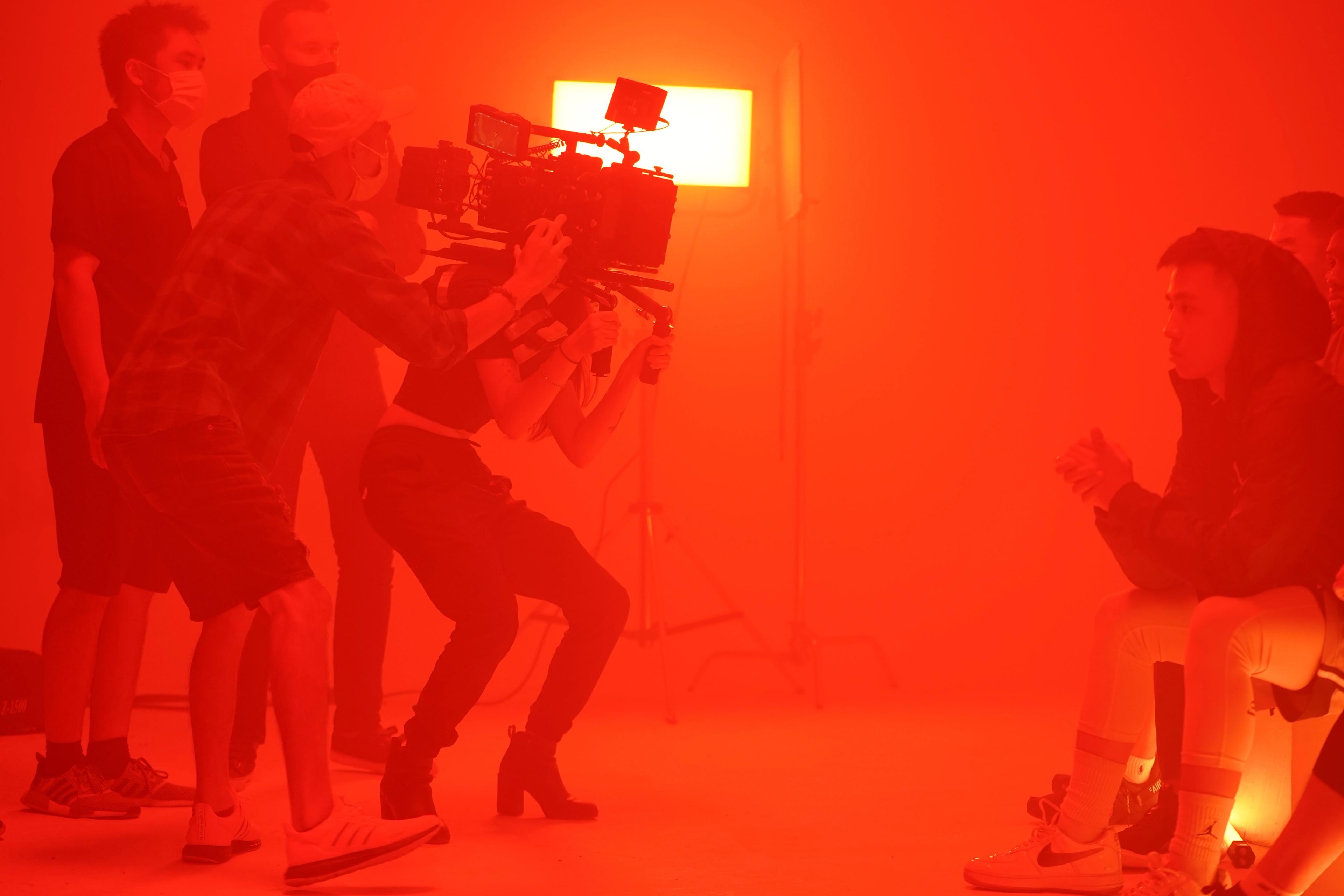 camera work girl cinema