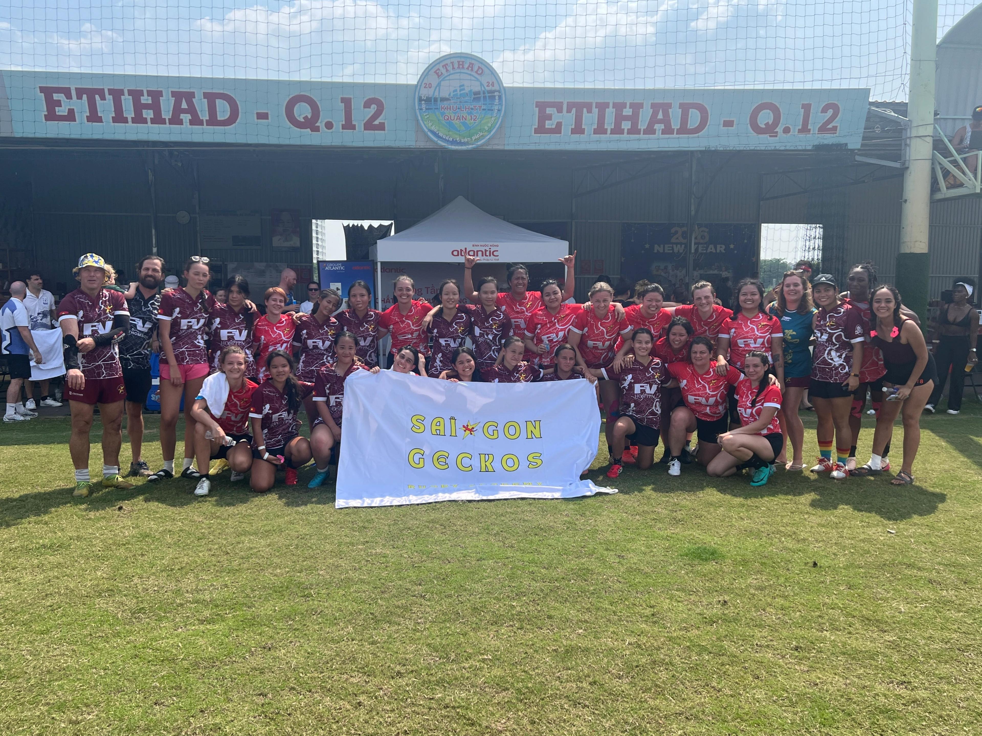 The 2026 Lady Geckos squad Vietnam rugby