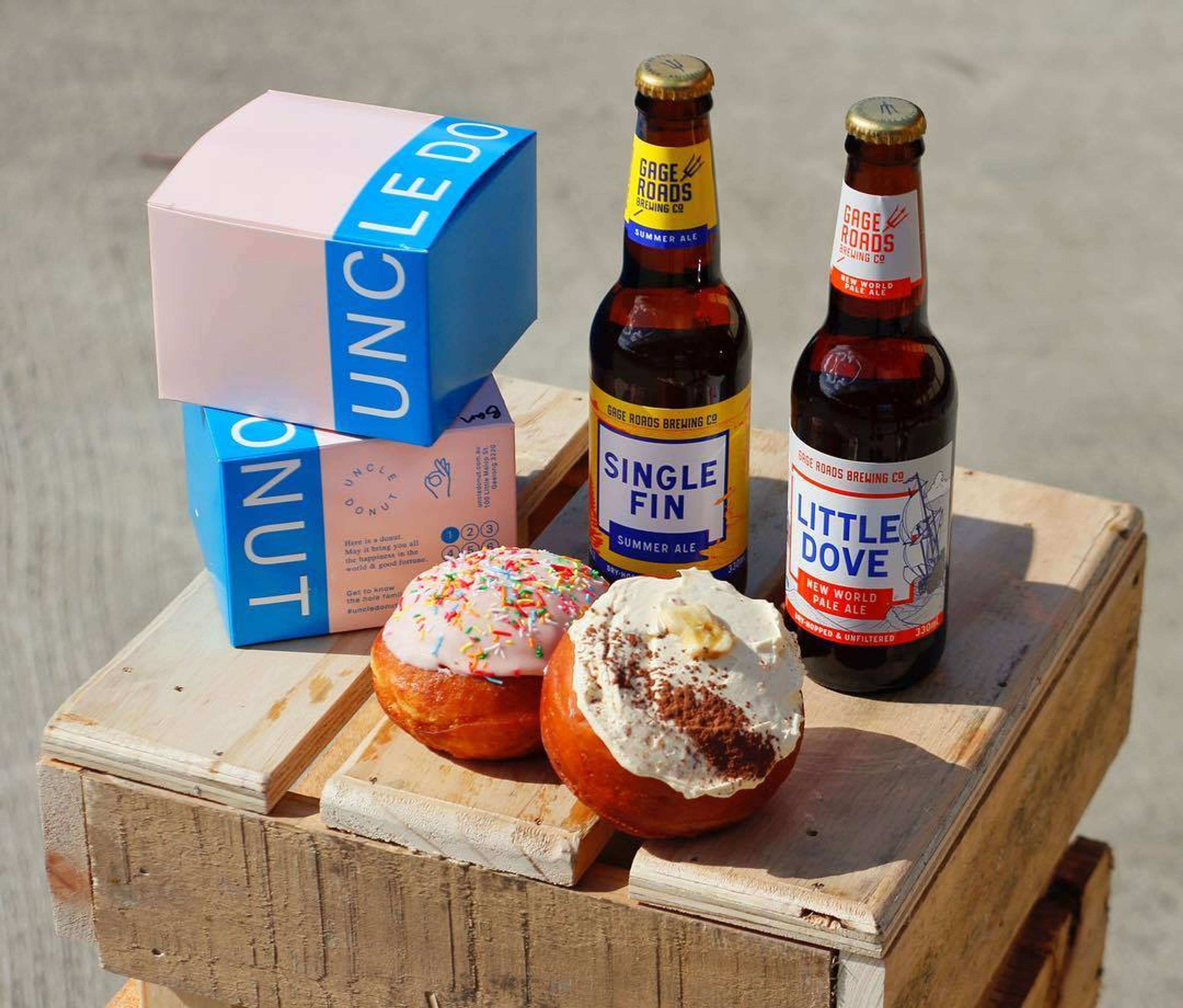 donuts beer food drinks