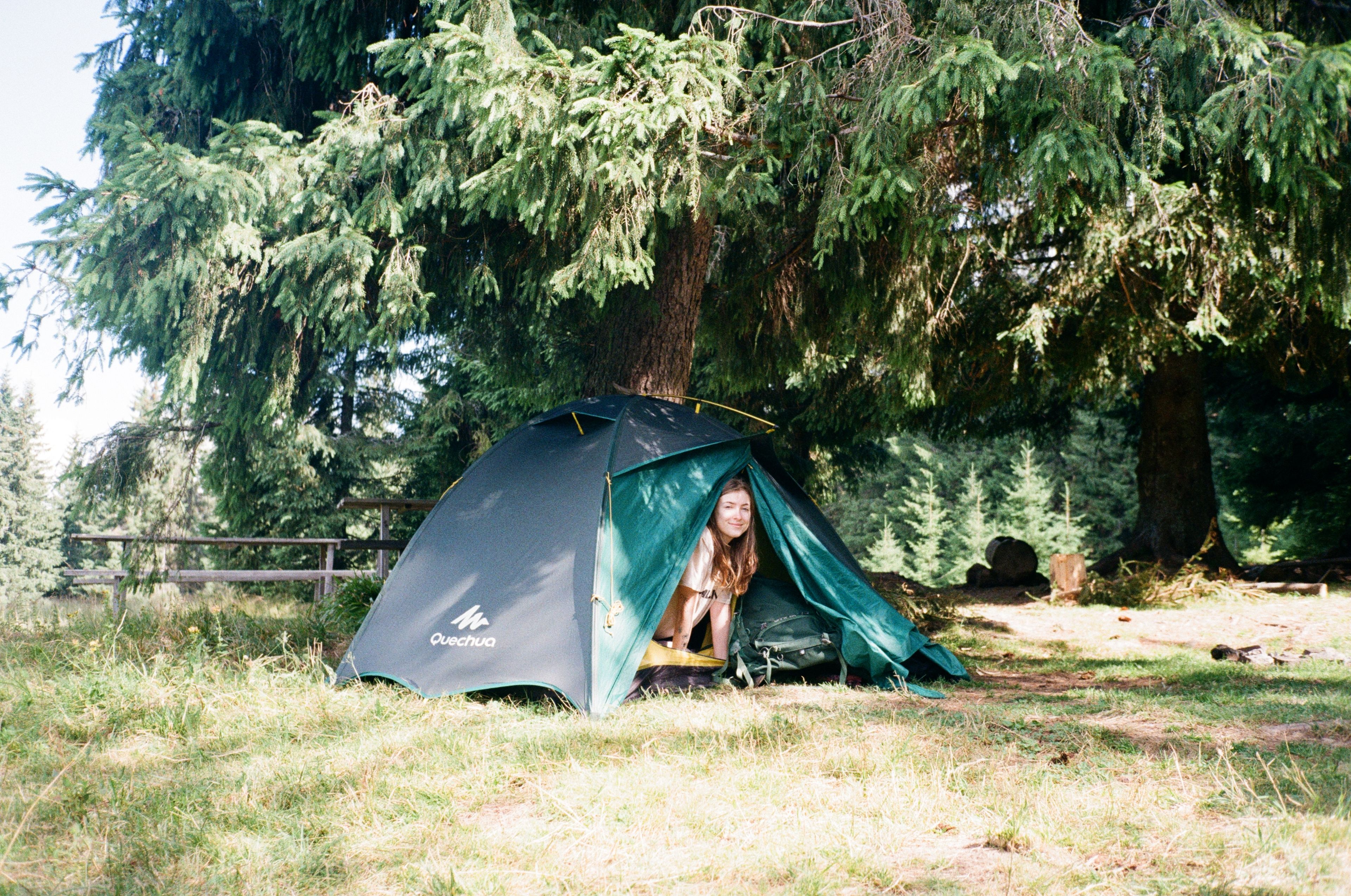 ukraine tent girl camping