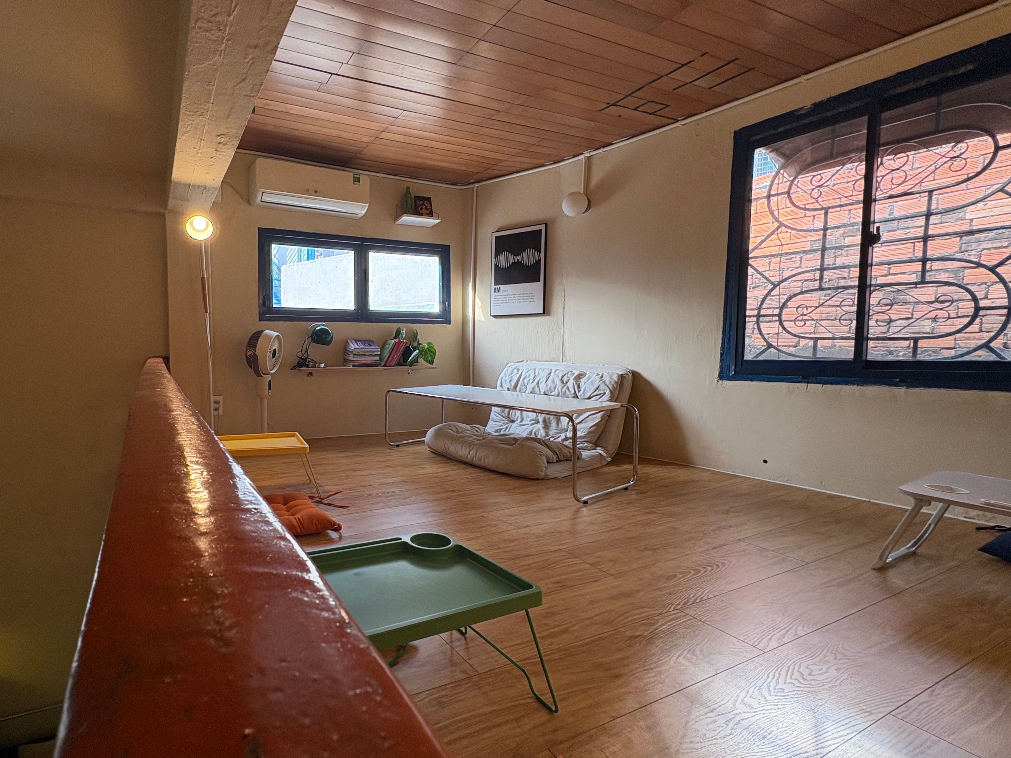 couch for reading or writing area in the loft area 