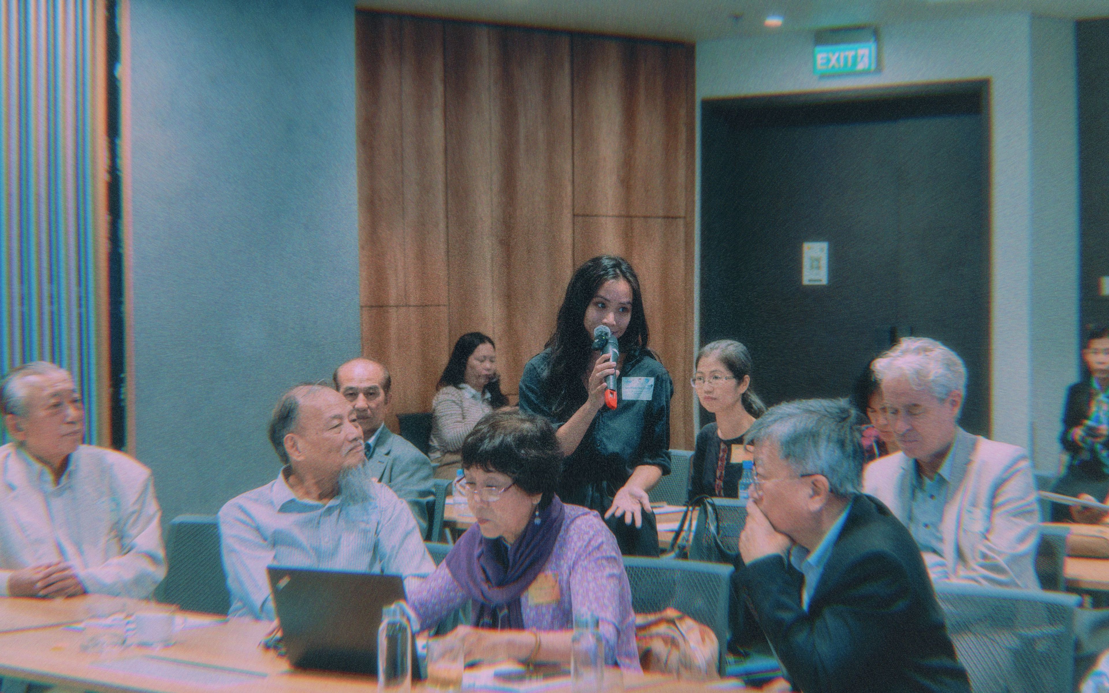 Amy speaking