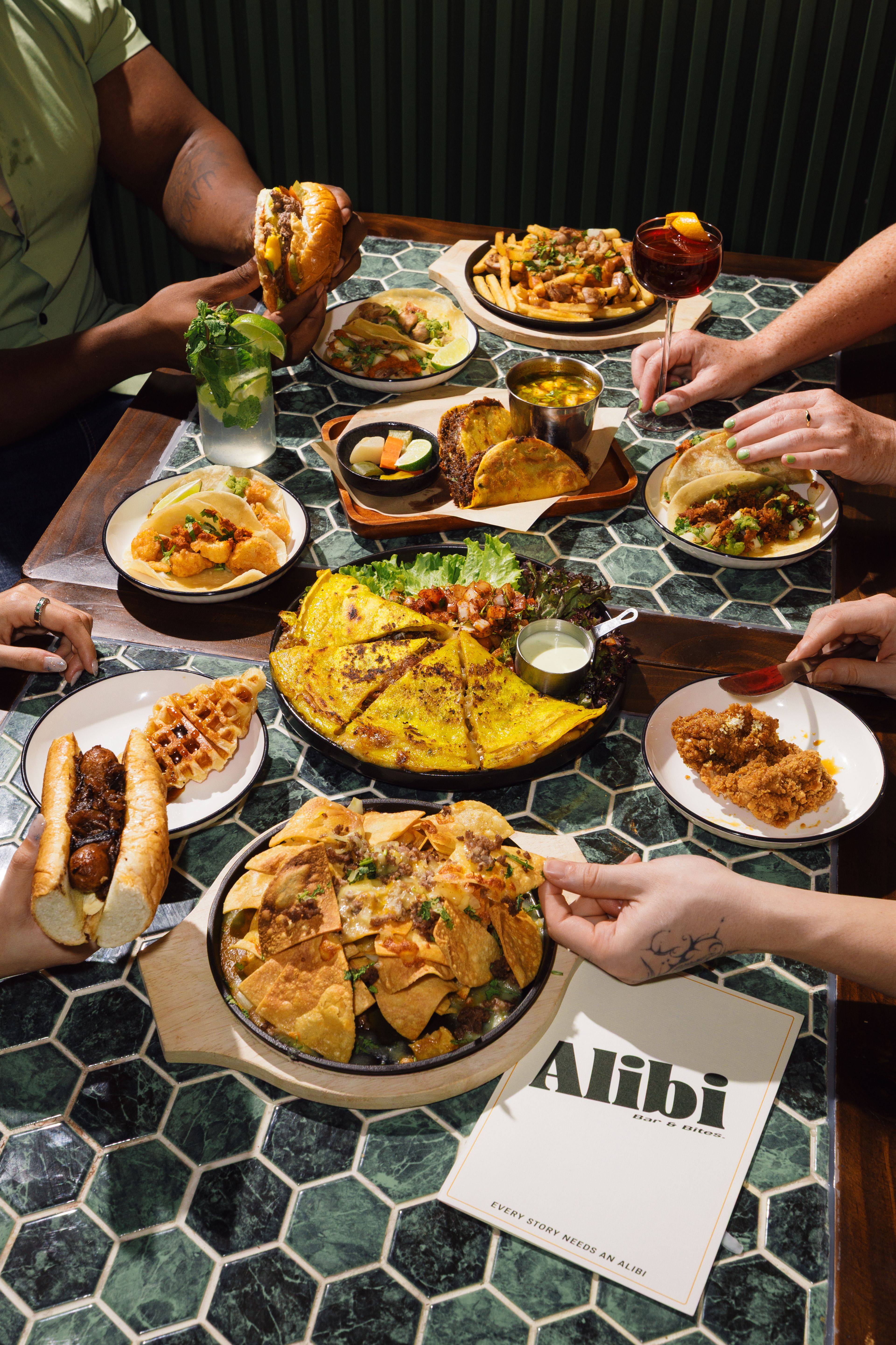 food alibi menu drinks