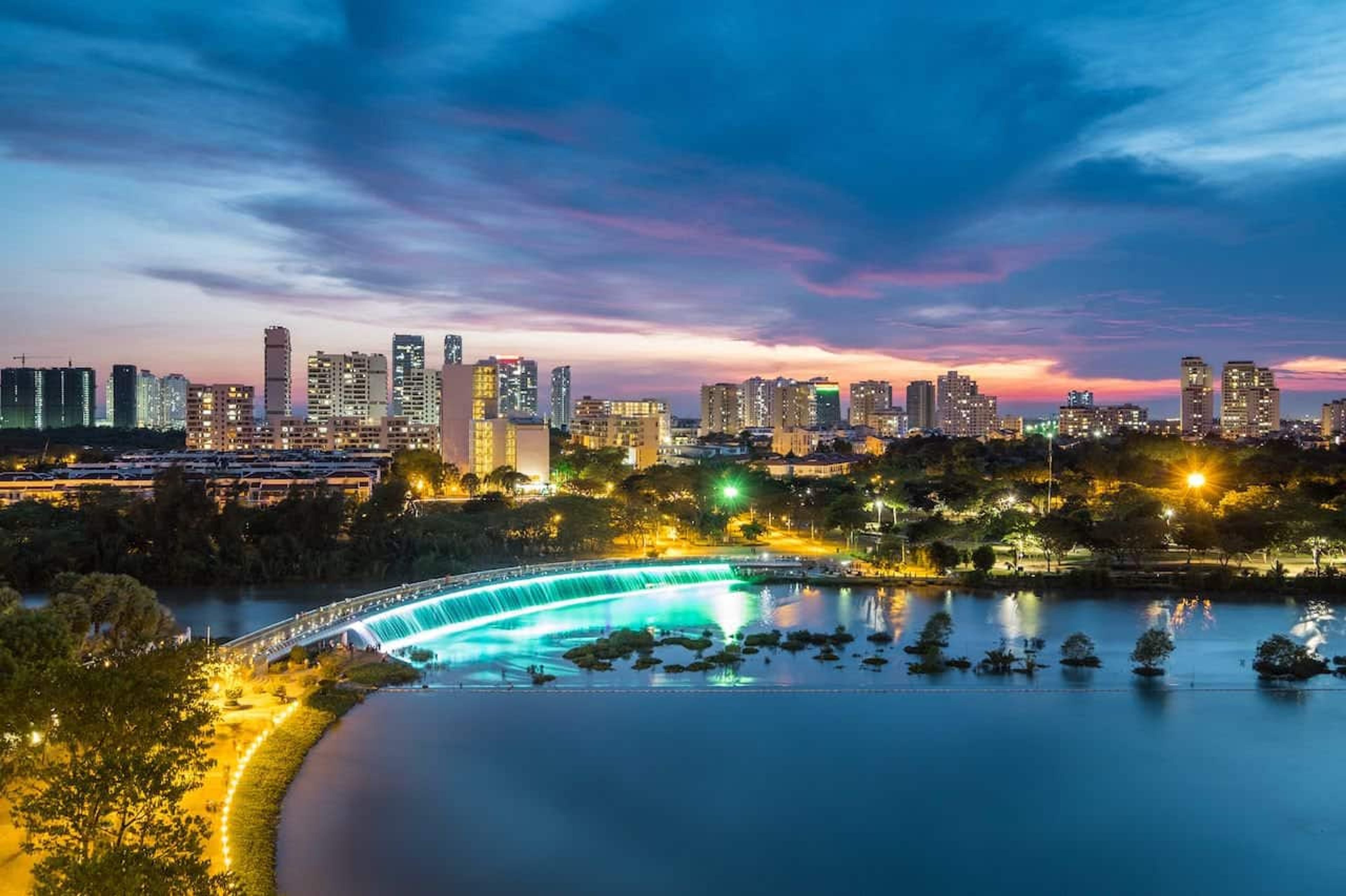 crescent lake park district 7 saigon ho chi minh city vietnam