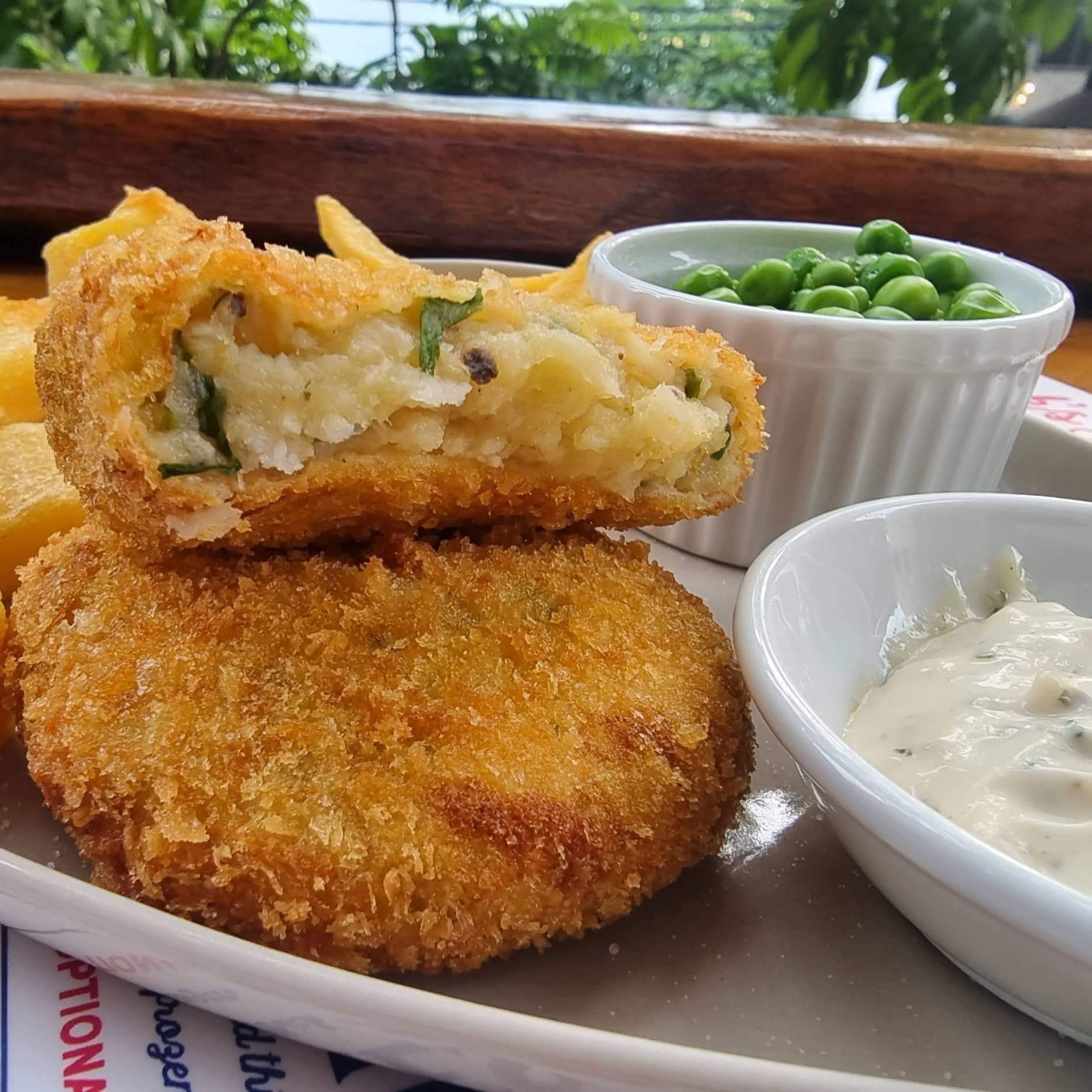 fish cake in union jacks