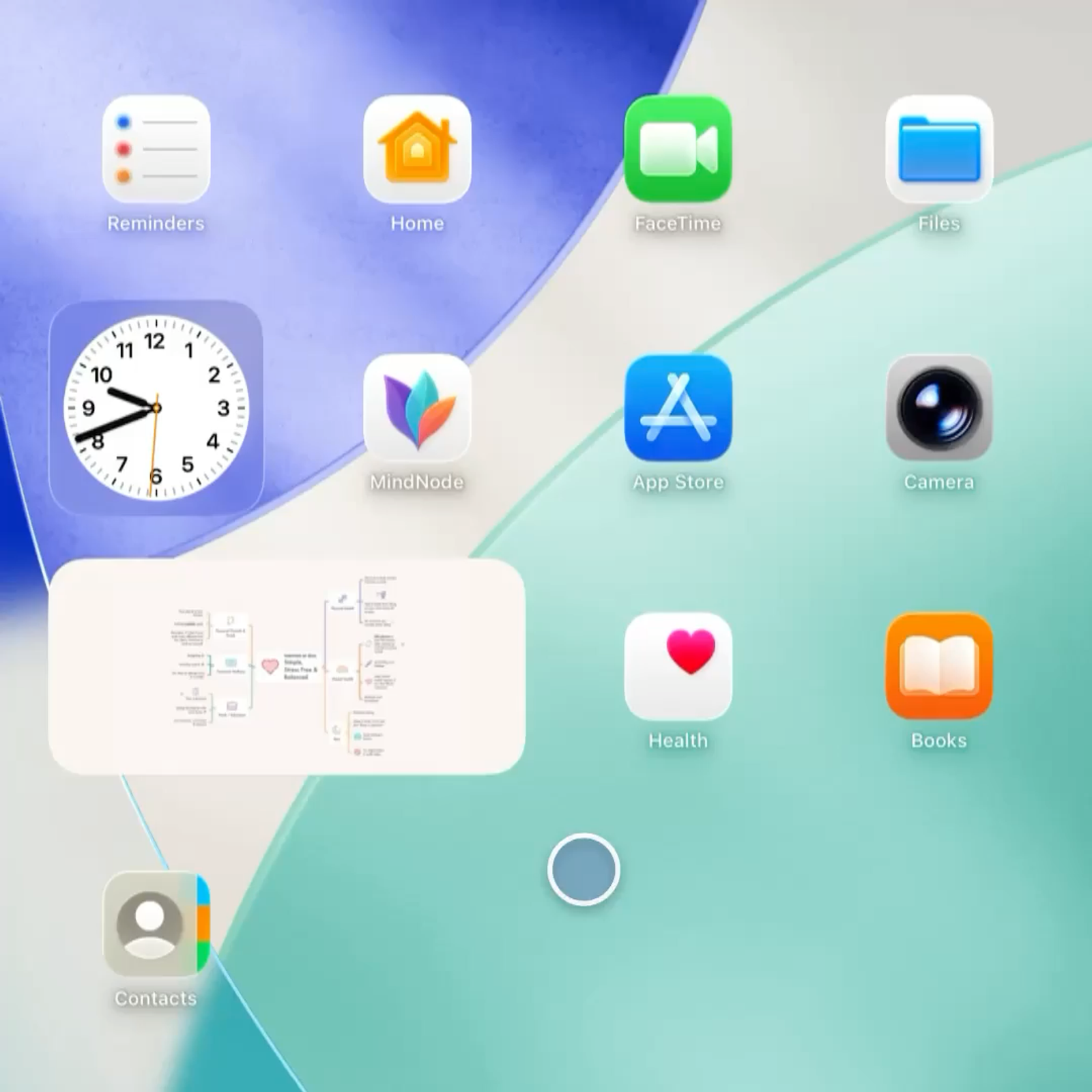 Add a MindNode Widgets to your Desktop or Home Screen.