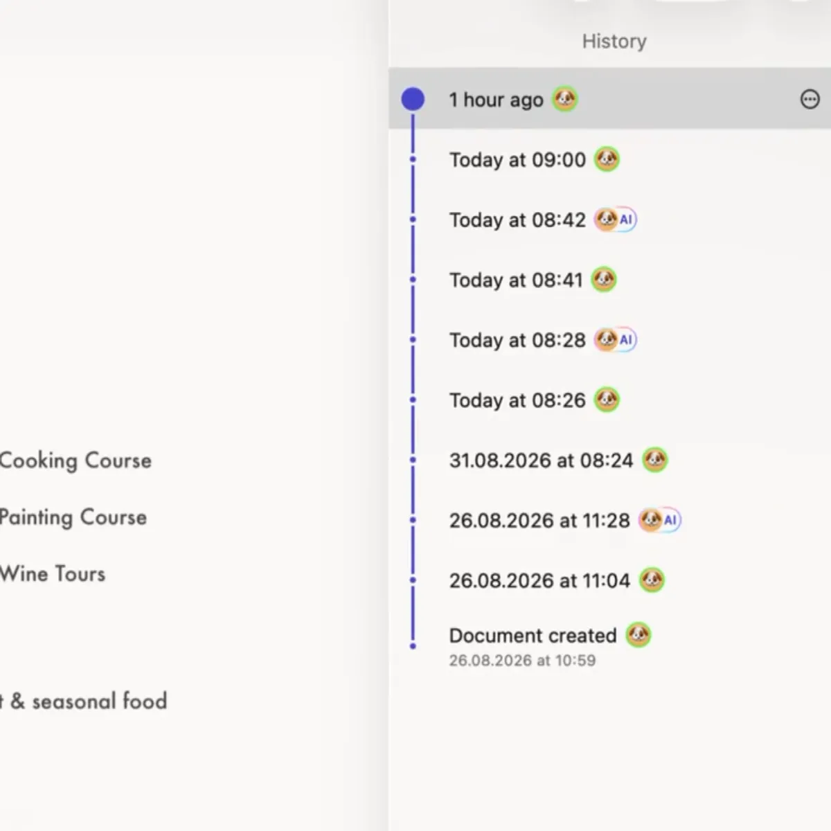 Document History