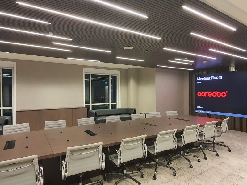 Ooredoo Chairman's Boardroom video wall