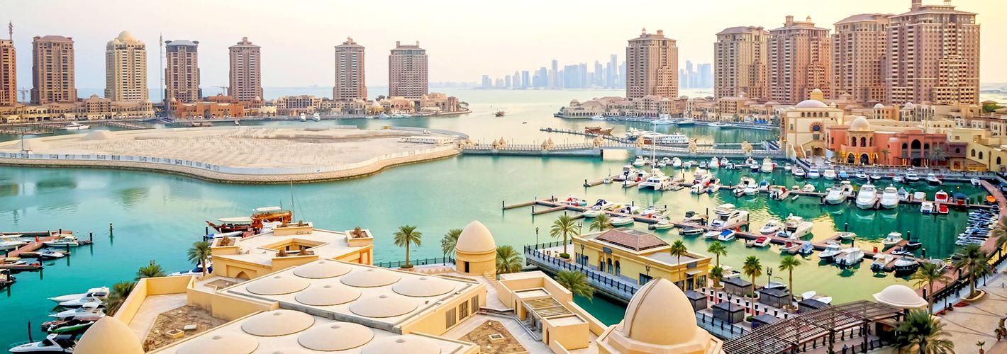 The Pearl-Qatar landscape signage