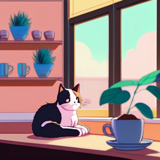 Realistic Stock Photo v2.0 - Cozy Anime Cafe