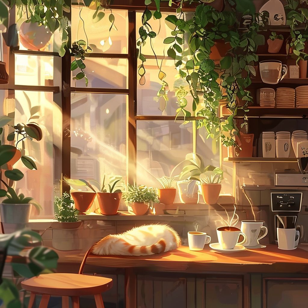 NVIDIA Sana Sprint - Cozy Anime Cafe