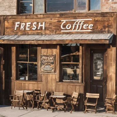 DreamShaper XL Alpha 2 - Coffee Shop Sign