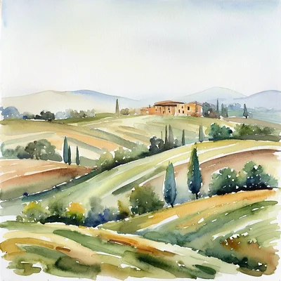Bria Image 3.2 - Watercolor Landscape