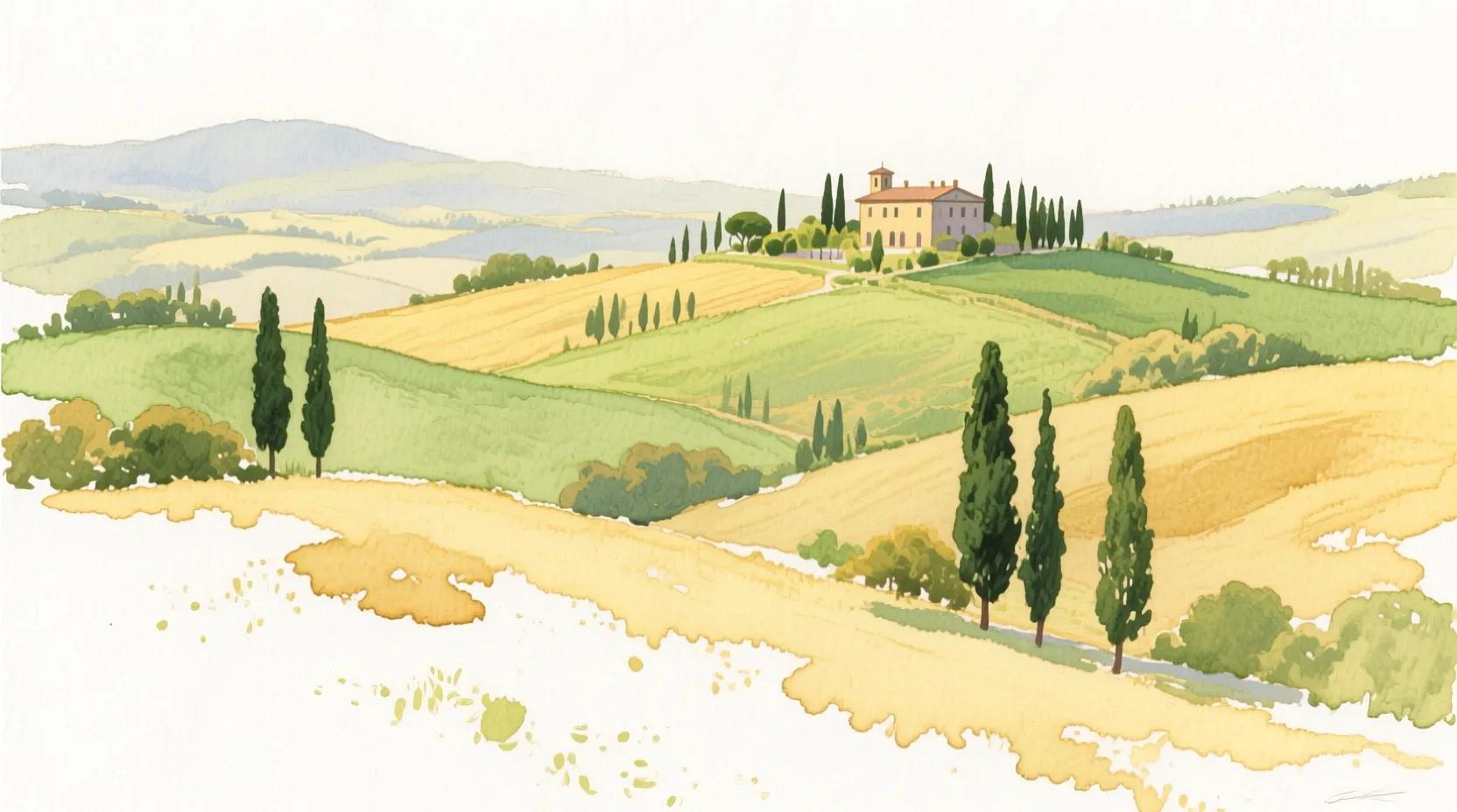 Qwen Image - Watercolor Landscape