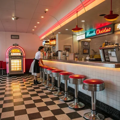 Recraft v3 - Retro Diner