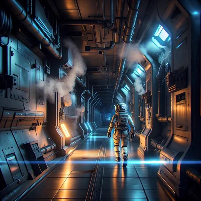 Bria FIBO - Sci-Fi Corridor